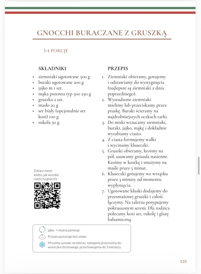 Screenshot E-BOOK "Włoskie smaki z dzieckiem przy stole"