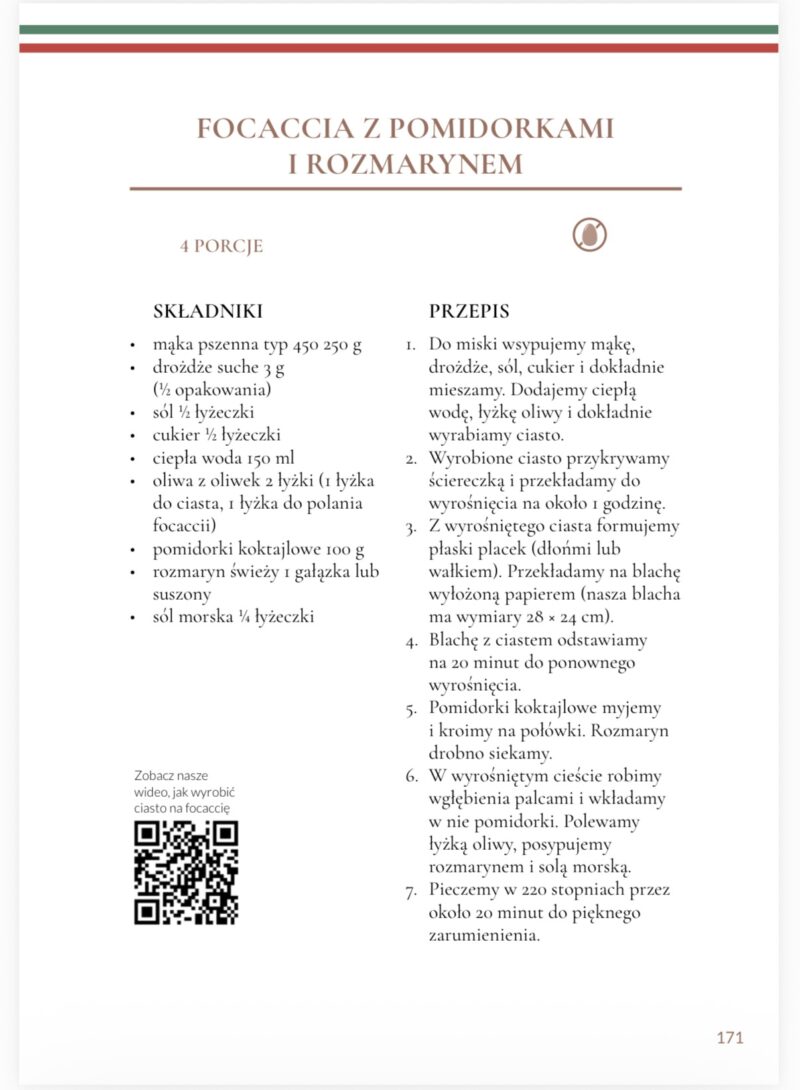 Screenshot E-BOOK "Włoskie smaki z dzieckiem przy stole"