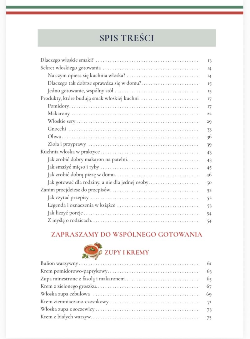 Screenshot E-BOOK "Włoskie smaki z dzieckiem przy stole"