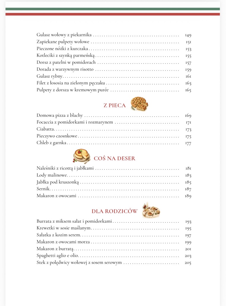 Screenshot E-BOOK "Włoskie smaki z dzieckiem przy stole"